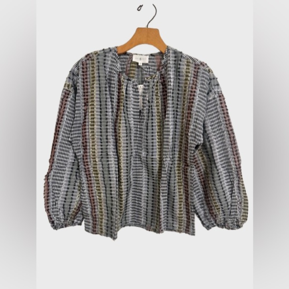 Lou & Grey Multicolor Striped Blouse